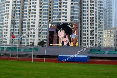 j9国际集团大屏点亮杭州江干区文体中心体育场